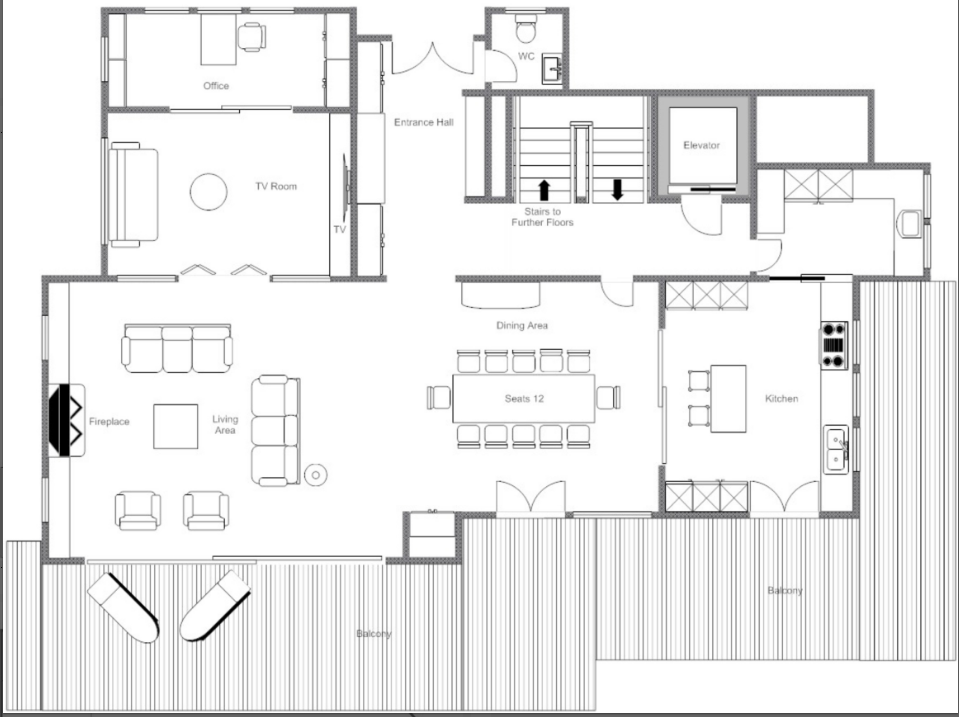 Chalet Dent Blanche Verbier Floor Plan 2